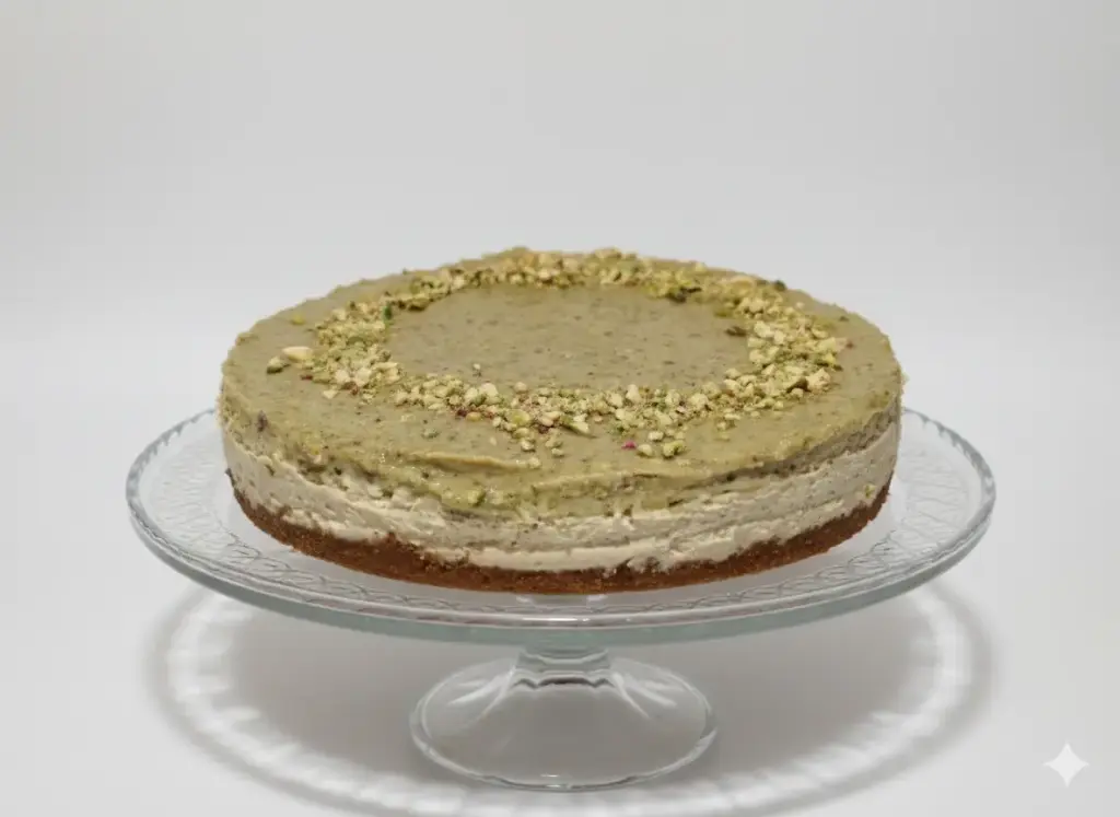 Cheese cake de Chocolate Blanco y Pistacho